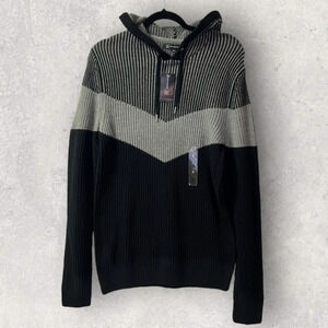 MEN’S INC INTERNATIONAL CONCEPTS BLACK & GRAY hoodie sweater  SMALL & XXL NEW